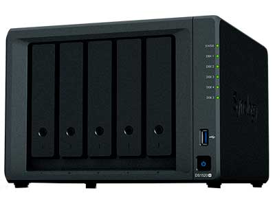 DS1520+ Synology Diskstation - Storage NAS 5 Bay p/ HDD SATA