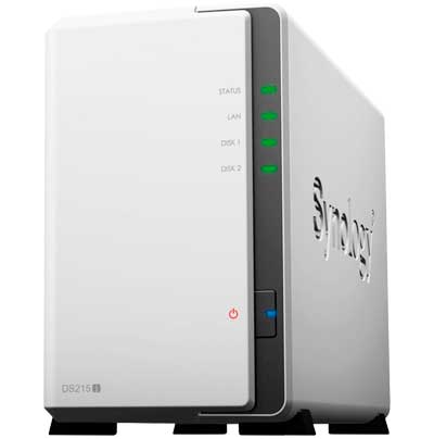 DS215j Synology Diskstation - Storage NAS 2 Baias até 16TB