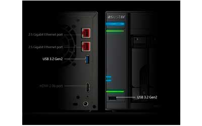 Entradas USB 3.2 Gen 2