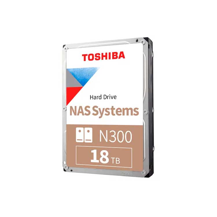 HD Interno NAS 18TB Toshiba N300 - HDWG51JUZSVA 7200 RPM SATA