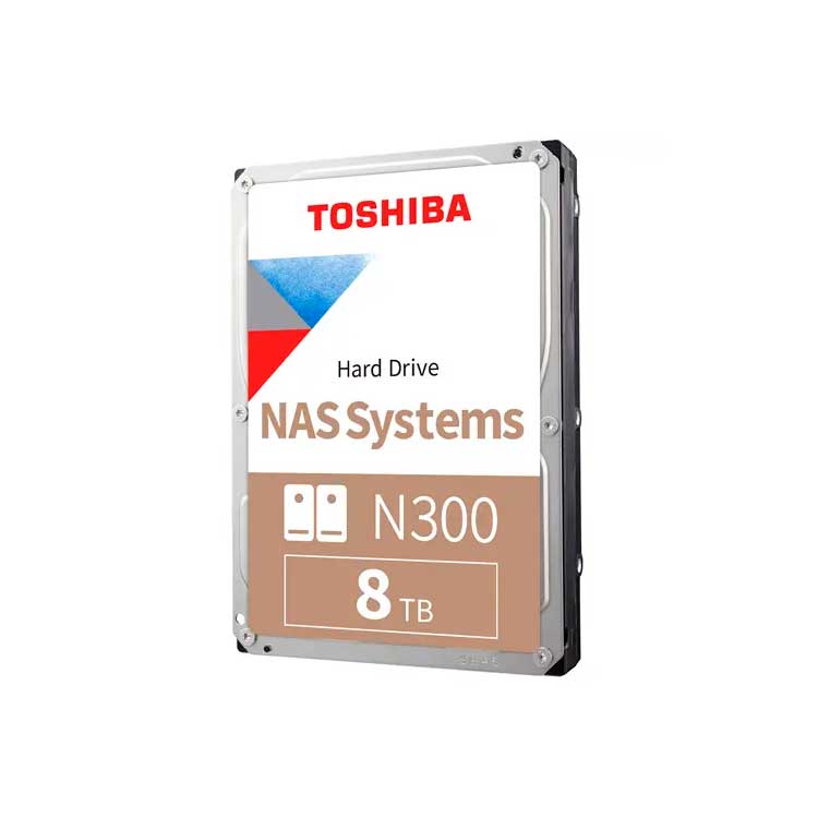HD Interno NAS 8TB Toshiba N300 - HDWG480XZSTA 7200 RPM SATA
