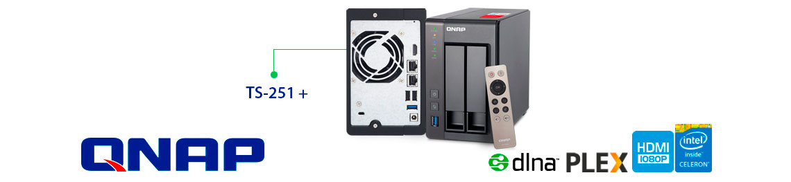 Qnap TS-251+, 2 Bay NAS e servidor multimídia dlna