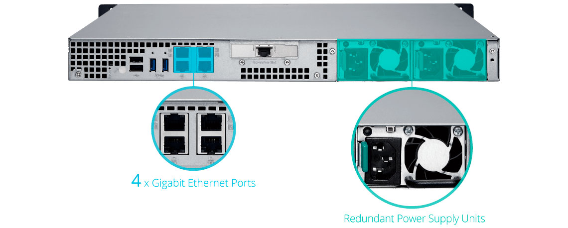 Qnap TS-463XU-RP, servidor NAS com conexões redundantes