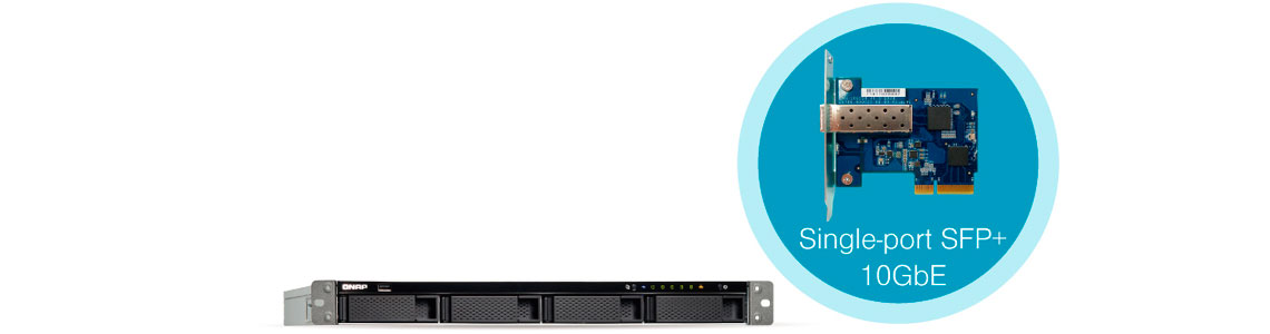 Storage rack TS-463U-RP - Conectividade 10GbE integrada