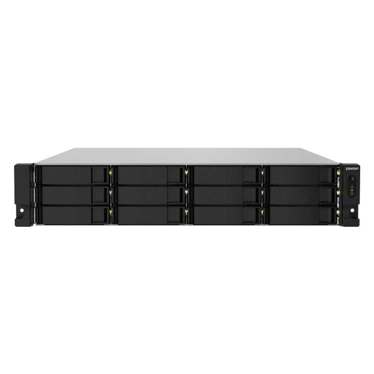 TS-1232PXU-RP Qnap - Storage NAS 12 baias p/ hard disks SATA até 216TB