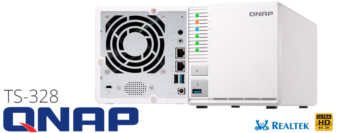 TS-328 Qnap, um NAS 3 baias que suporta RAID 5