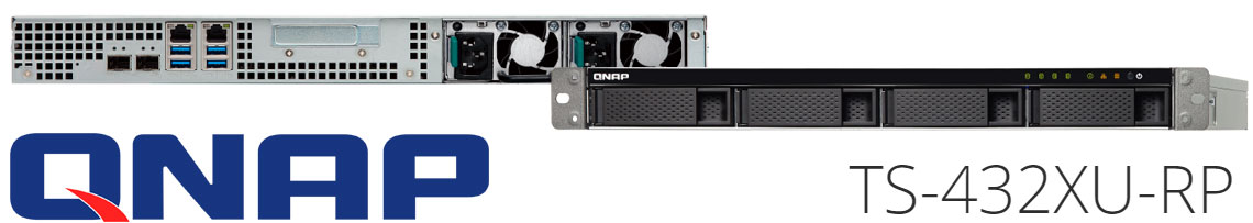 TS-432XU-RP Qnap, NAS e servidor de backup 4 baias rackmount