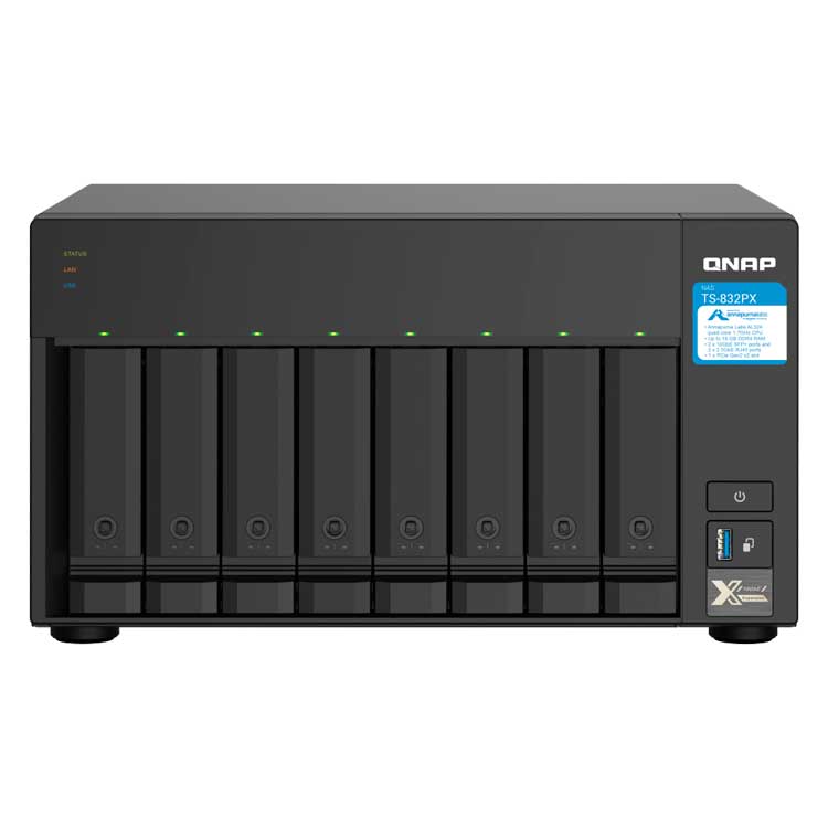 Qnap TS-832PX - Storage NAS 8 Baias p/ HDD SATA