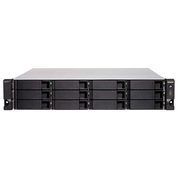 Qnap TS-h1283XU-RP - Storage NAS 12 Baias ZFS p/ HDD SATA