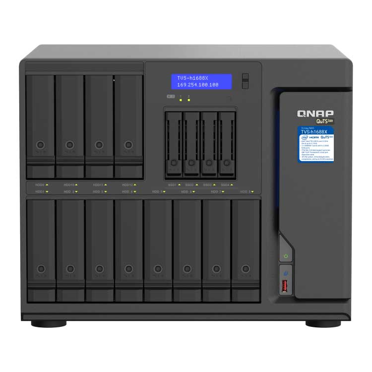 Qnap TVS-h1688X – Storage NAS 16 Baias p/ HDD SATA/SSD