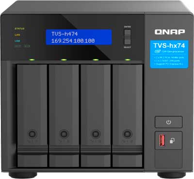 QNAP TVS-h474 Storage NAS Desktop p/ 4 discos SATA