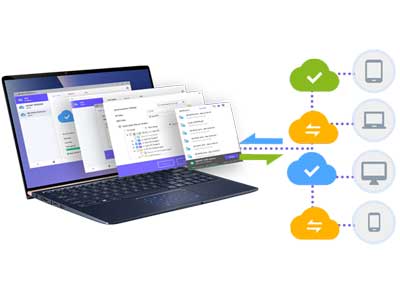 Um storage NAS 4 baias com EZ Sync atualizado